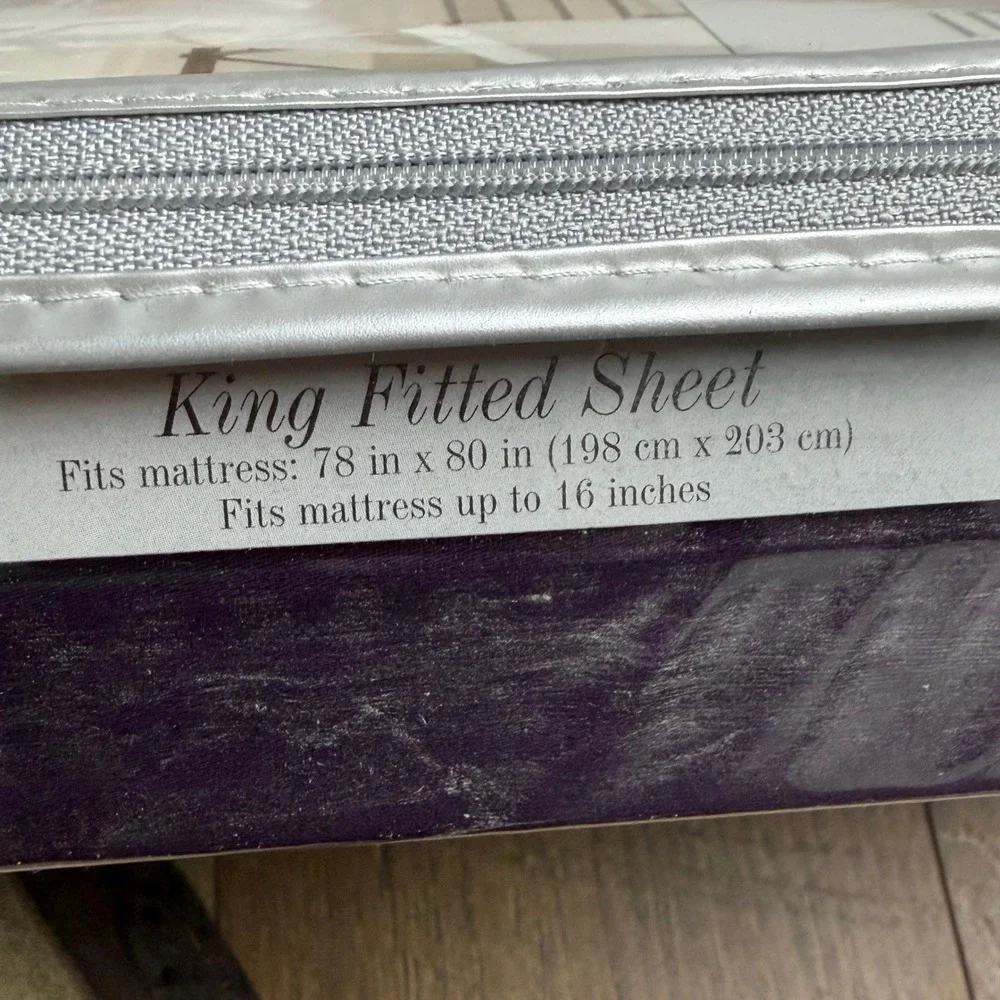 Wamsutta Classic Supima Twill 360 King Sheet Set Eggplant Purple